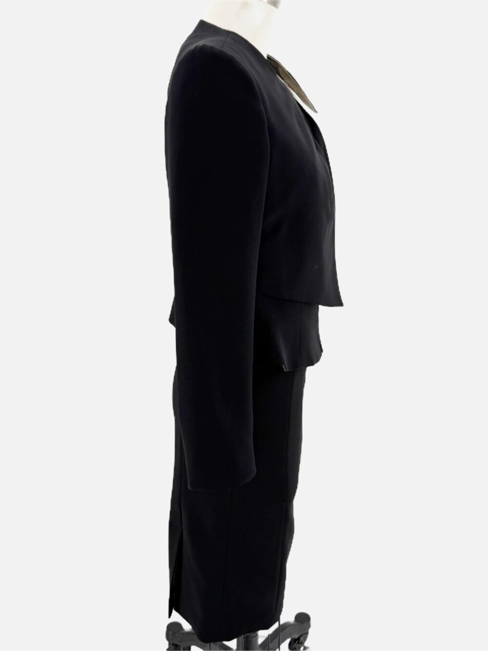 Giorgio Armani Wool Black 2-Pc Corporate Luxury Suit Set 36-38/XXS-XS - Picture 5 of 16